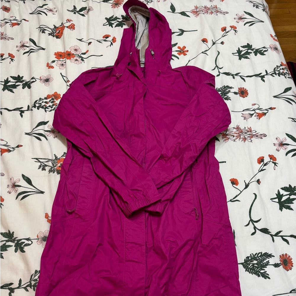 LL Bean Hot Pink Peabody Style Rain Coat